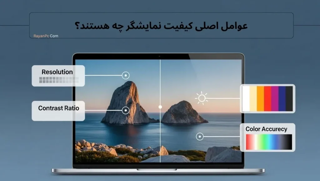 عوامل اصلی کیفیت نمایشگر چه هستند؟