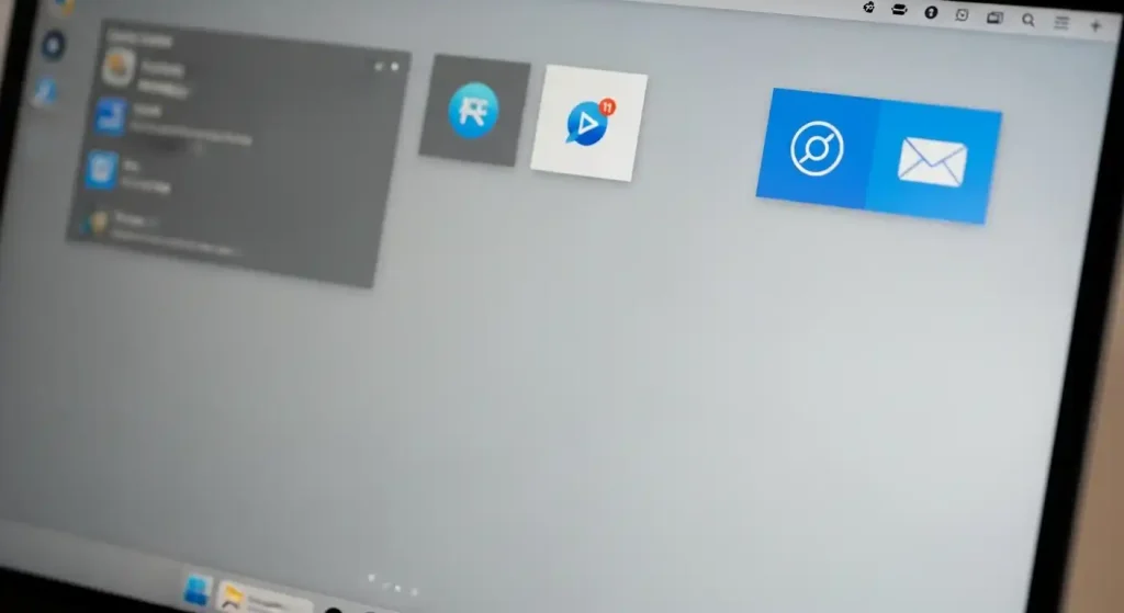 صفحه نمایش لپ تاپ از نوع مات matte درحالت روشن