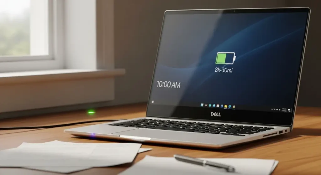 لپ تاپ دل dell چند ساعت شارژ نگه میدارد؟