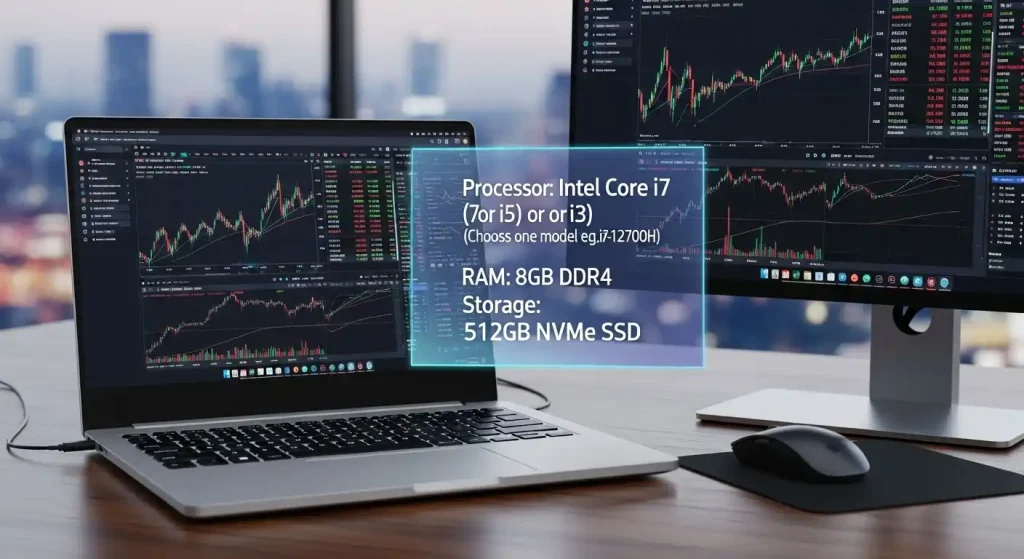 مشخصات لپ تاپ مناسب برای ترید و بورس و فارکس