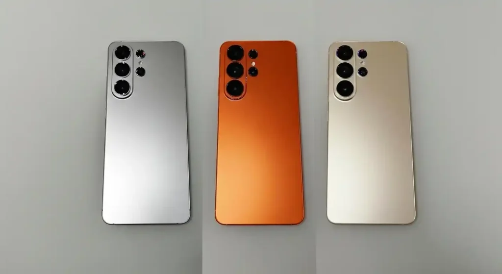 طراحی و رنگ نارنجی Galaxy S26 Ultra در مقایسه با طراحی iPhone 17 Pro