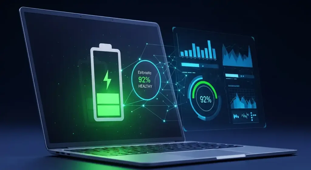 آموزش بررسی سلامت باتری لپ‌تاپ-چطور سلامت باتری لپ‌تاپ را دقیق‌تر بررسی کنیم؟