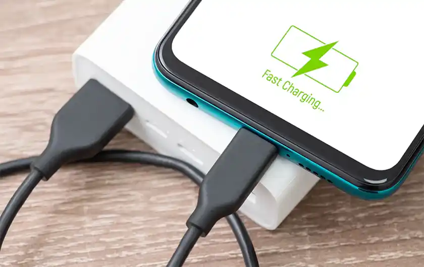 چک کردن فعال بودن قابلیت فست شارژ