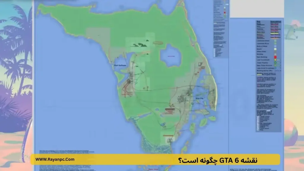 نقشه GTA 6 چگونه است؟